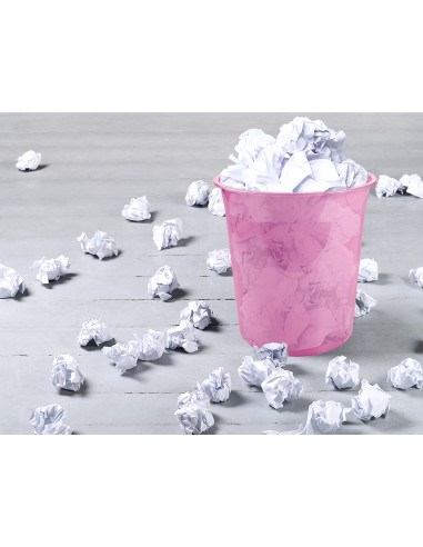 Paperera plàstic liderpapel rosa...