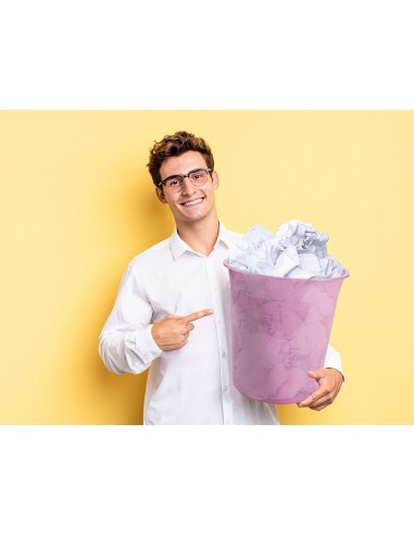 Paperera plàstic liderpapel rosa...