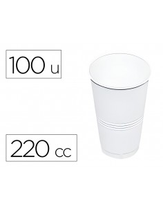 Vaso de plastico blanco 220...