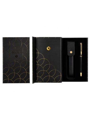 Pluma y estuche cuero belius passion...