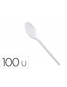 Cuchara de plastico blanco...