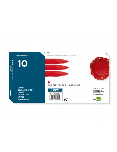 Lacre liderpapel vermell caixa de 10...