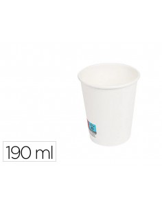 Vaso de papel blanco bunzl...