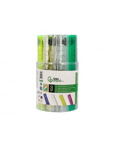 Regla liderpapel plastic 16 cm...