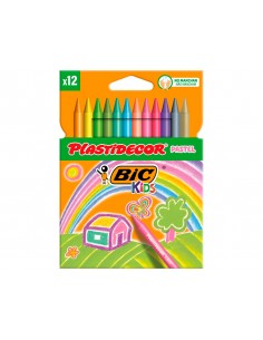 Lapices cera plastidecor...