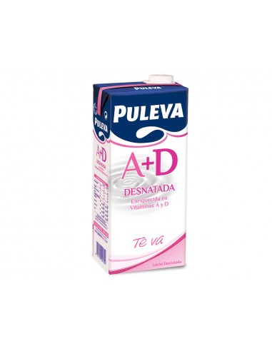 Leche puleva desnatada brik de 1 litro