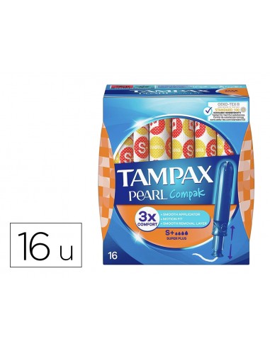 Tampon tampax pearl compak super plus...