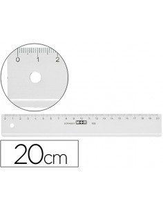 Regla m+r 20 cm plastico...