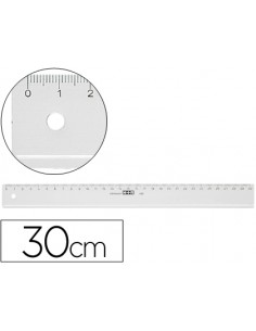 Regla m+r 30 cm plastico...