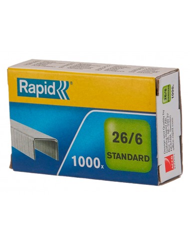 Grapas rapid 26/6 mm galvanizada caja...